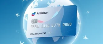 A modern digital illustration of a virtual American prepaid card floating in front of a globe with subtle international flight paths, showing currency symbols like USD, EUR, and GBP softly glowing around it, minimalist design, clean lines, soft gradient background in blue and white tones, no text or numbers visible
